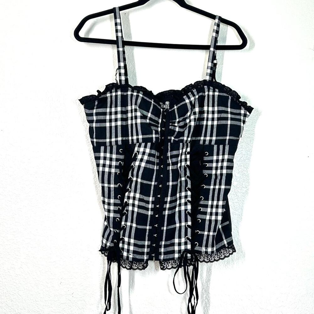 XL Corset Top bustier NWT Royal Bones deadstock Y2K-era mall goth punk Grunge